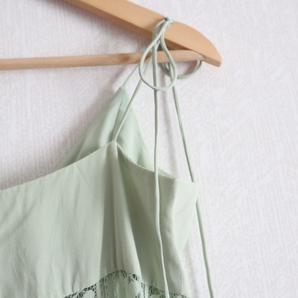 NWT FOR LOVE & LEMONS MINT GREEN LOVEBIRD LACE MIDI DRESS FAIRYCORE - Picture 13 of 15